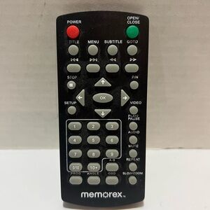 MEMOREX MVD2047M DVD REMOTE CONTROL ORIGINAL